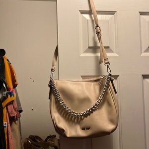 Beautiful cream Nine West Crossbody bag. Faux leather/ Fur. Exell condition.